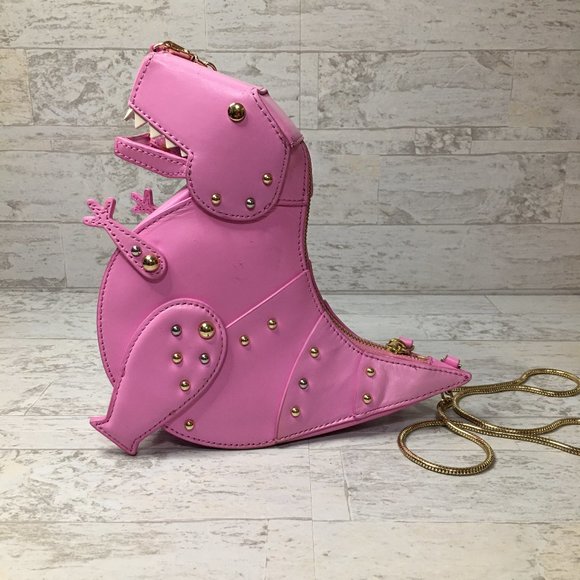 kate spade pink dinosaur purse
